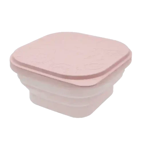 Marcus & Marcus Collapsible Snack Container PASTEL PINK