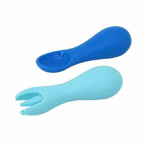 Marcus & Marcus SIlicone Palm Grasp Spoon & Fork Lucas