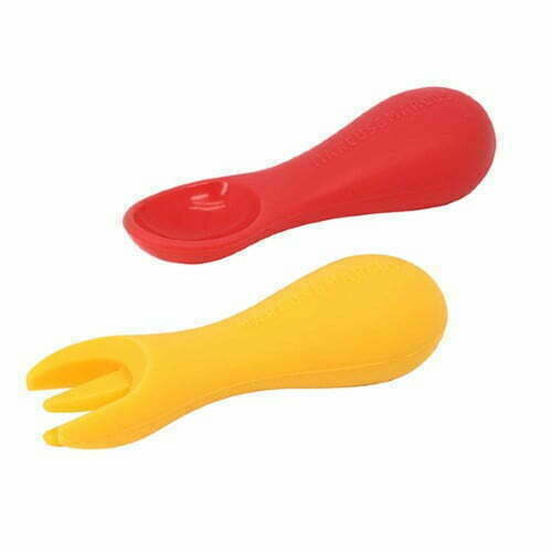Marcus & Marcus SIlicone Palm Grasp Spoon & Fork Marcus