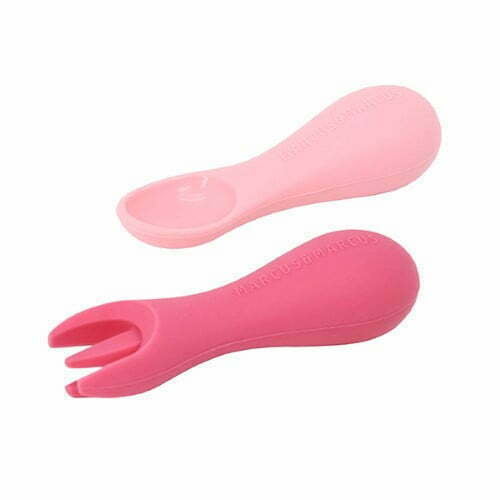 Marcus & Marcus SIlicone Palm Grasp Spoon & Fork Pokey