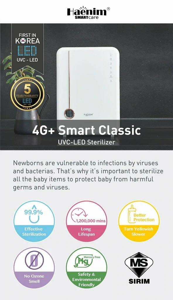 Haenim 4G+ UV Steriliser Descriptions