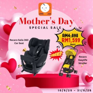 Recaro: Salia R129 360 Convertible Car Seat SELECT FOC Recaro Easylife Stroller