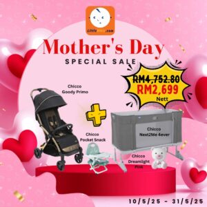 Chicco: Goody Primo Stroller & Chicco Next2Me Forever Baby Cot Combo