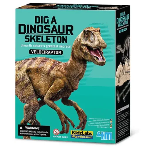 4M KidsLabs Dig A Dinosaur Skeleton - Velociraptor