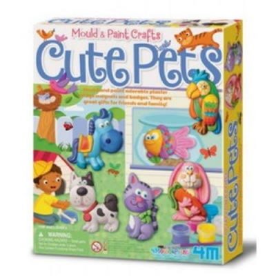 4M Mould & Paint Crafts Cute Pets