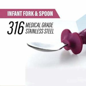 abbie & bobby infant fork & spoon set