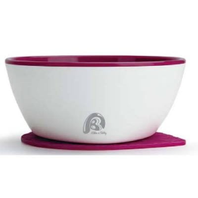 Abbie & Bobby Prevent Hot Insulated Suction Bowl Pink