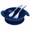 Autumnz Baby Suction Bowl With Fork & Spoon BLUE1