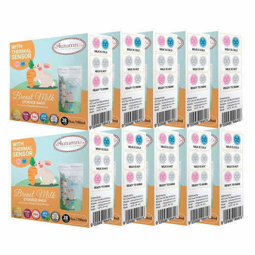 Autumnz Breastmilk Storage Bags 5ozThermal Sensor x 10