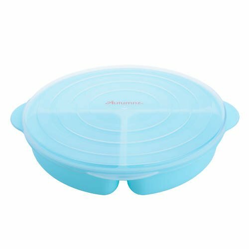 Autumnz DIvided Plate With Lid BLUE