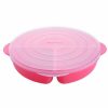 Autumnz DIvided Plate With Lid RED