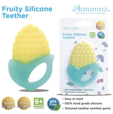Autumnz Fruity Silicone Teether CORN