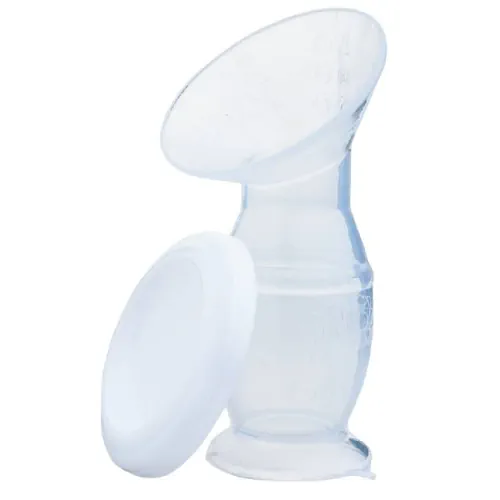 Autumnz: Silicone Manual Breast Milk Collector with Suction Base (FOC Hygiene Cover)