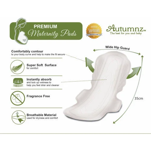 Autumnz Premium Maternity Pads, 35cm