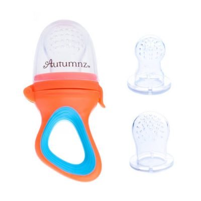 Autumnz Silicone Fresh Food Feeder Orange