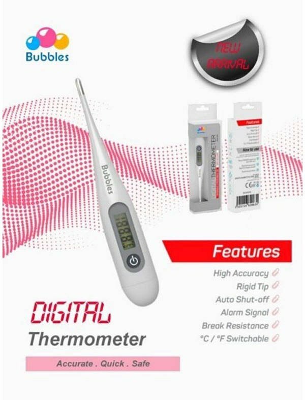 Bubbles Digital Thermometer Descriptions