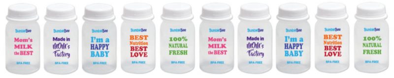 Bumble Bee Breastmilk Storage Bottle 10pcs