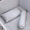 Comfy Baby 6-in-1 Bedding Set GREY POLKA DOT