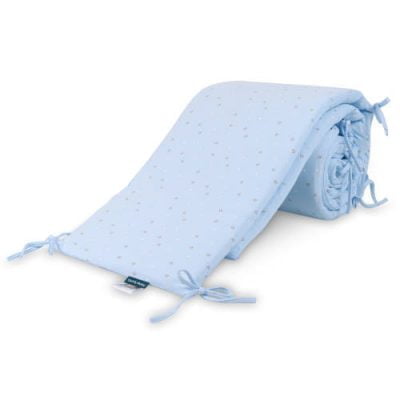 Comfy Baby Cot Bumper BLUE STAR
