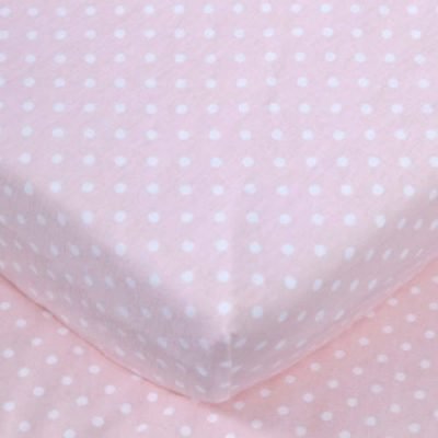 Comfy Baby Fitted Sheet PINK POLKA DOT