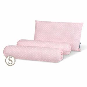 Comfy Baby Pillow & Bolster Set PINK POLKA DOT