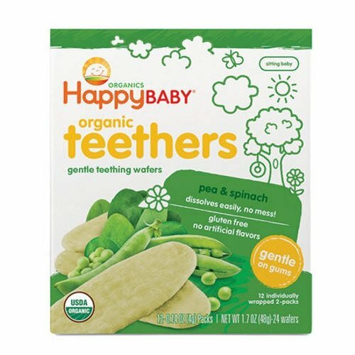 Happy Baby Organic Teethers PEAS & SPINACH