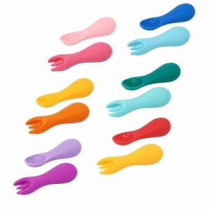 Marcus & Marcus SIlicone Palm Grasp Spoon & Fork