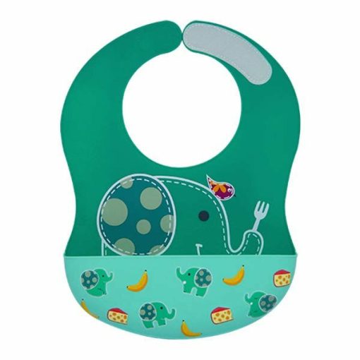 Marcus & Marcus Wide Coverage Silicone Baby Bib Ollie