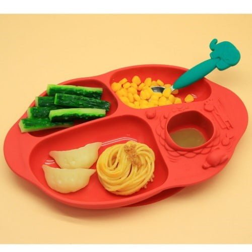 Marcus & Marcus Yummi Dip Suction Divided Plate