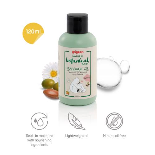 Pigeon Natural Botanical Baby Baby Massage Oil 120ml