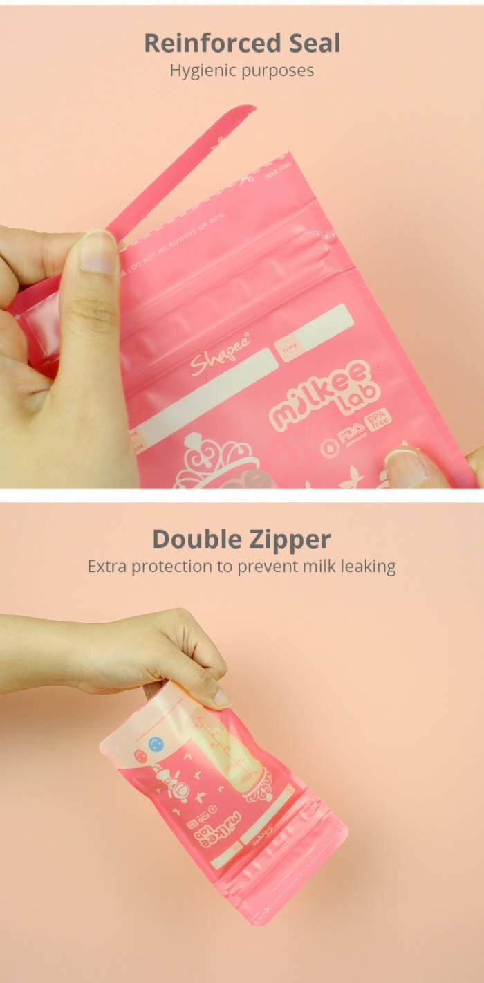 Shapee Breastmilk Storage Bag Product Descriptions