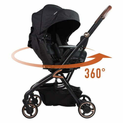 Tavo Innospin 360 Stroller ROSE GOLD DEEP BLACK