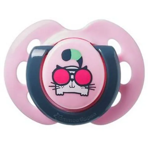 Tommee Tippee Air Style Orthodontic Soother 0-6M PINK CAT