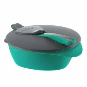 Tommee Tippee Feeding Bowl With Lid & Spoon GREEN