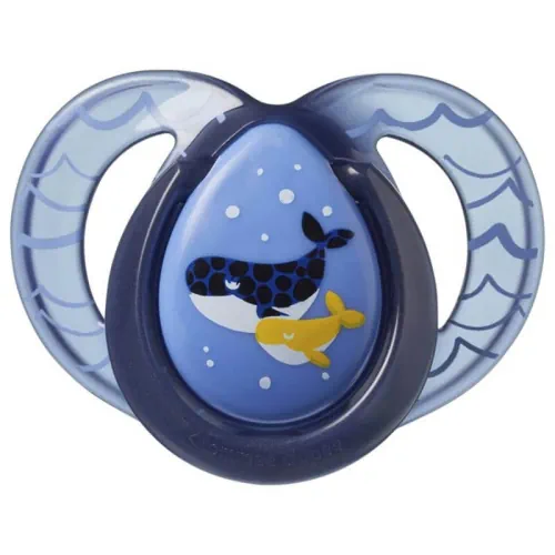 Tommww Tippee Night Time Soother 1pk 6-18M BLUE DOLPHIN