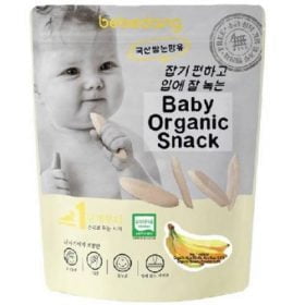 Bebedang Baby Organic Puffed Rice Snack RICE BUD & BANANA