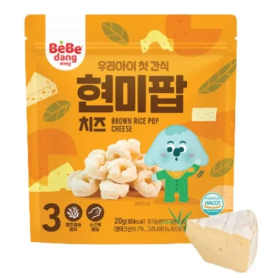 Bebedang Baby Organics Brown Rice Pop CHEESE