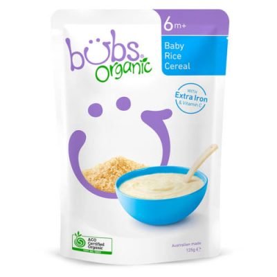 Bubs Organic Cereal Baby Rice Cereal
