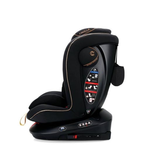 Crolla Nex360 Spin Isofix Car Seat GOLD Side View