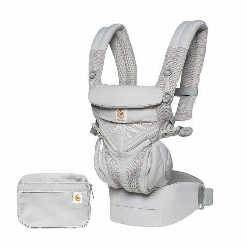 Ergobaby Baby Carrier - Omni 360 All-In-One Carrier - Cool Air Mesh PEARL GREY