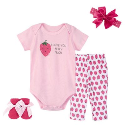 Hudson Baby Layette Gift Set 4pcs 18425 - 1