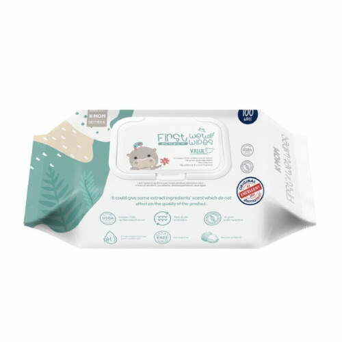 K-Mom Baby Wet Wipes First Wet Wipes Embo Value 100pcs GREEN