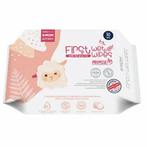 K-Mom Baby Wet Wipes First Wet Wipes Promise 30pcs WHITE