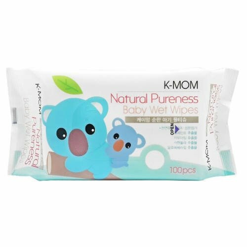 K-Mom Baby Wet Wipes Naturefree Basic Baby Wet Wipes 100pcs BLUE