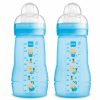 MAM Easy Active Baby Bottle 270ml TWIN BLUE RABBIT
