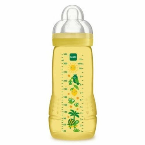 MAM Easy Active Baby Bottle 330ml x 1 YELLOW SUNSHINE