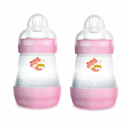 MAM Easy Start Anti-Colic Bottle 160ml TWIN PINK TIGER