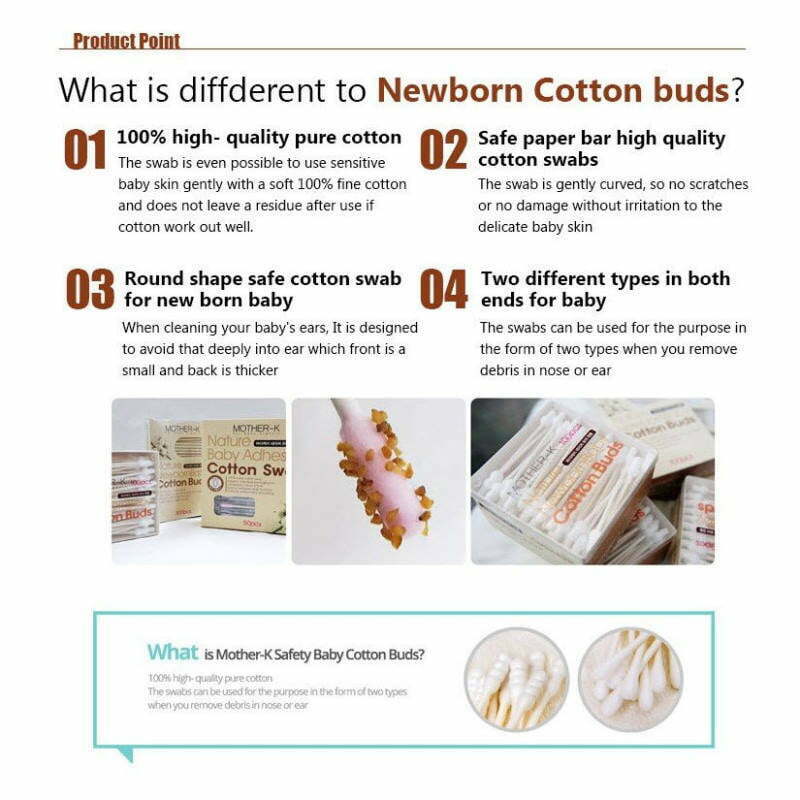 Mother-K Hygiene Cotton Bud Descriptions