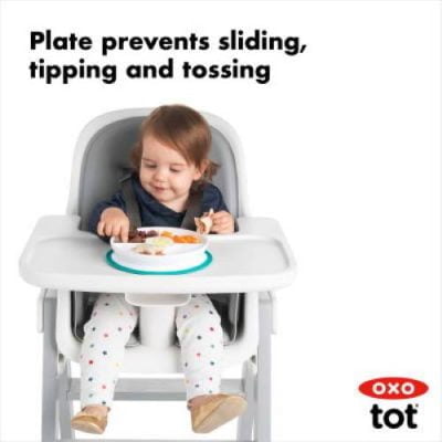 OXO TOT Stick & Stay Suction Divided Plate
