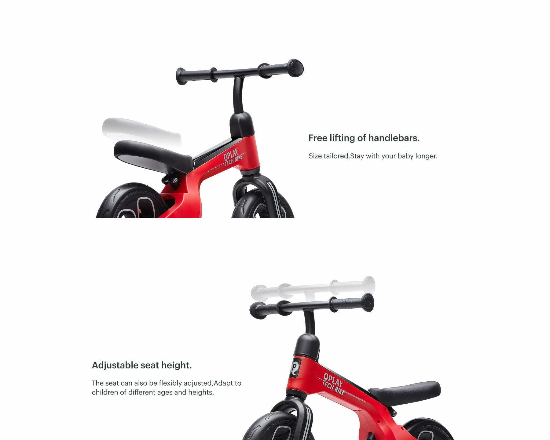 QPlay Tech Balance Bike Descriptions